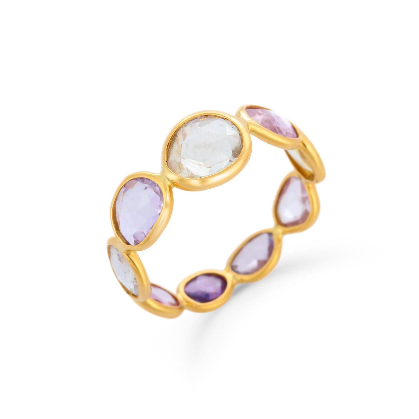 Fancy Multi-Colour Sapphire Eternity Ring