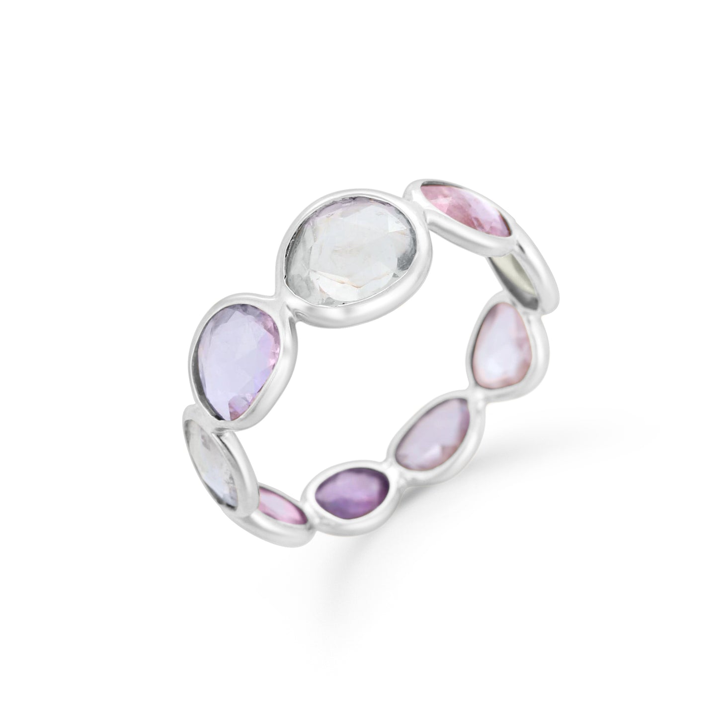 Fancy Multi-Colour Sapphire Eternity Ring