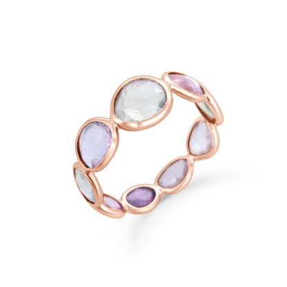Fancy Multi-Colour Sapphire Eternity Ring