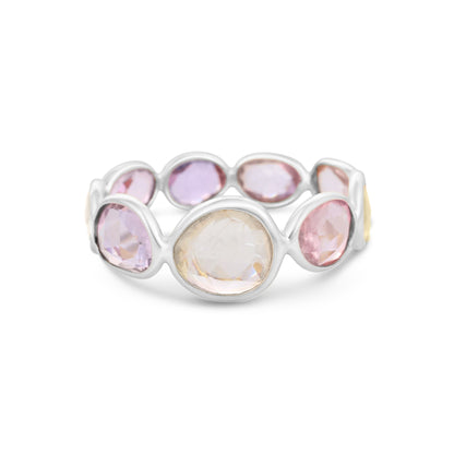 Fancy Multi-Colour Sapphire Eternity Ring