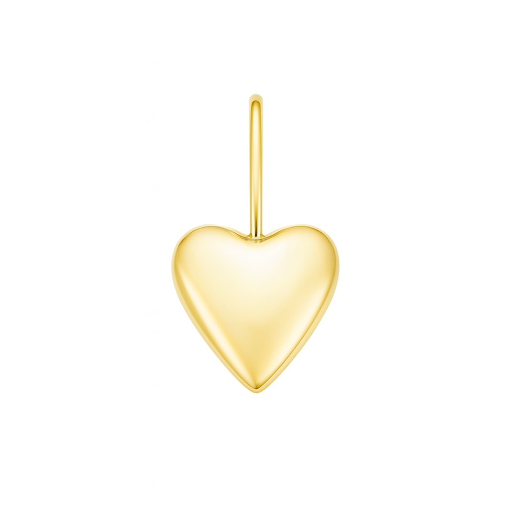 Solid Heart Charm Pendant