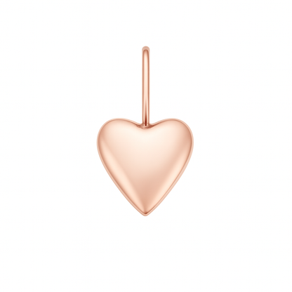 Solid Heart Charm Pendant