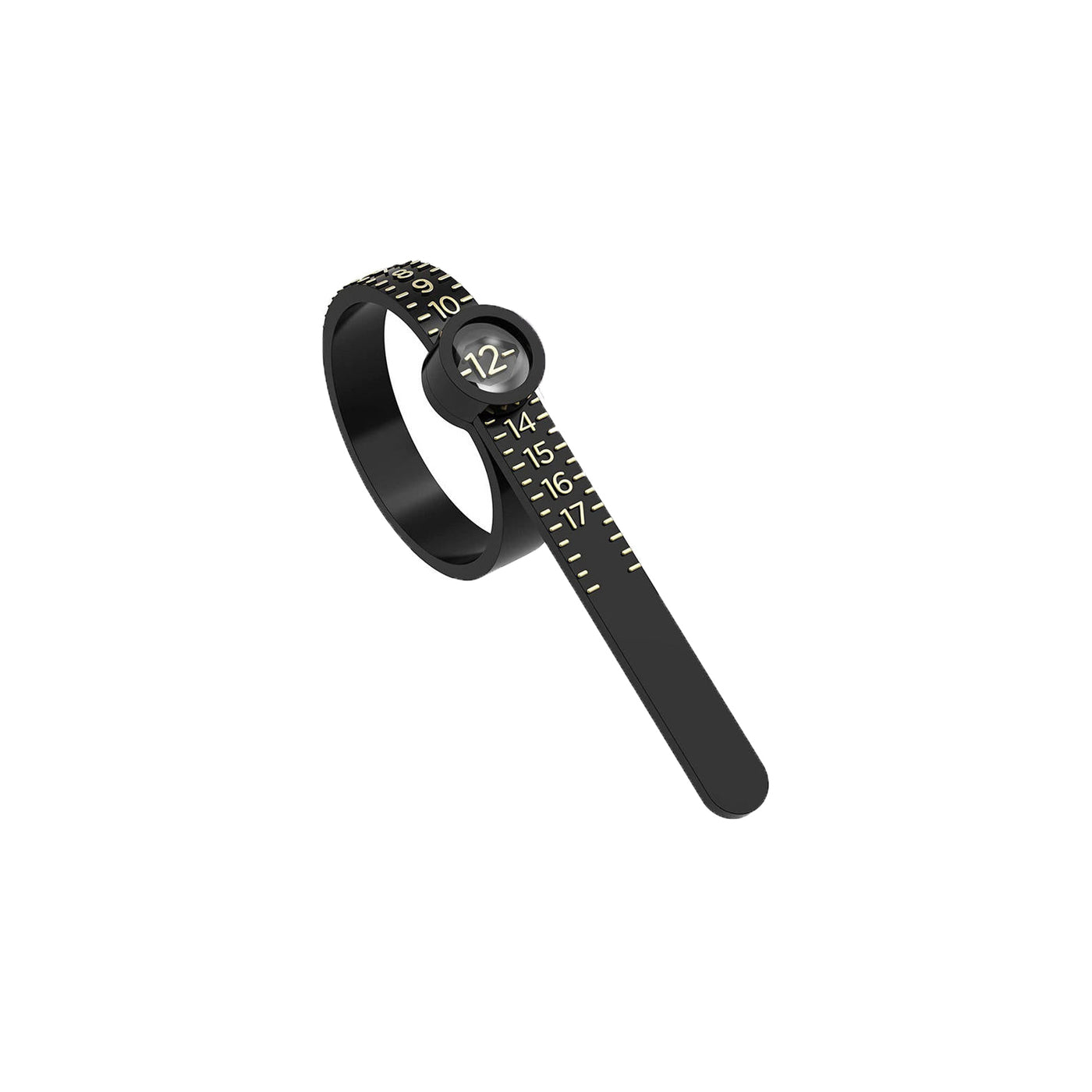 Reusable UK ring size ruler measuring tool
