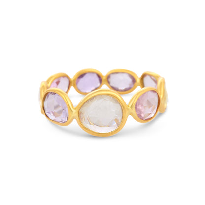 Fancy Multi-Colour Sapphire Eternity Ring